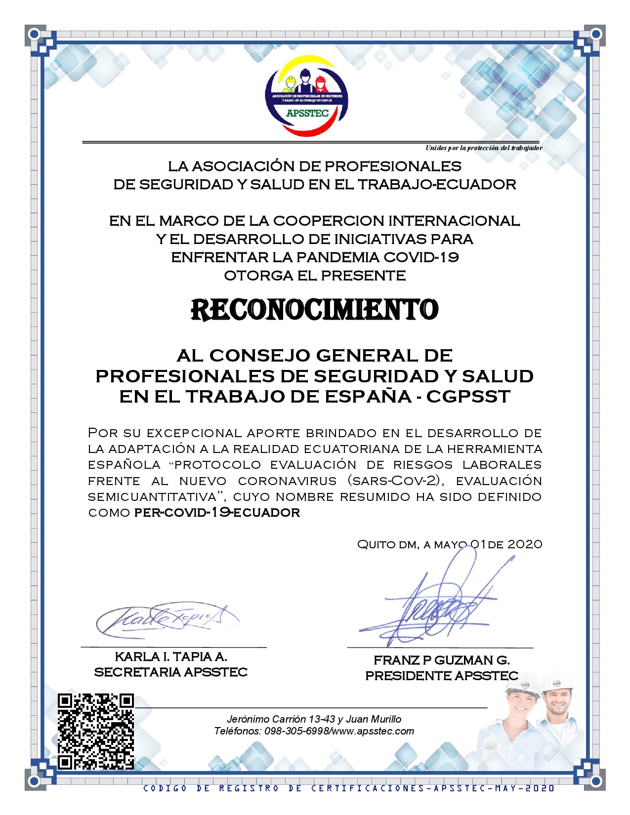 RECONOCIMIENTO-CGPSST